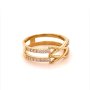 Златен дамски пръстен 2,87гр. размер:56 14кр. проба:585 модел:16506-5, снимка 3