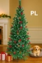 🎄 Коледна елха с червени плодчета и шишарки – 180 см 🎁, снимка 1