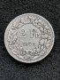 Швейцария 2 франка 1875B, снимка 1 - Нумизматика и бонистика - 42200565