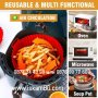 Кръгла силиконова форма за печене в air fryer | Силиконова тавичка за еър фрайър - КОД 3918, снимка 8