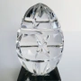 Кристално яйце върху мраморен постамент Waterford Crystal., снимка 4