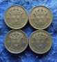 ШВЕЦИЯ СЕТ ОТ 4 СРЕБЪРНИ МОНЕТИ 25 ОРЕ 1927-31 год , снимка 3