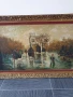 120х80см/стара голяма картина масло върху платно/градски пейзаж-Париж-карети/барокова дървена рамка, снимка 2