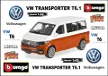 Bburago Volkswagen VW T6.1 Transporter 2020 - Мащаб 1:43, снимка 1