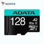 Карта памет, Adata 128GB MicroSDXC UHS-I U3 V30S A2 + adapter