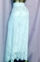 M/XL Бяла ,дантелена ,дълга пола , снимка 4
