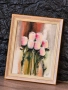 Рози, картина оригинал, пастел, снимка 2