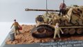 Диорама макет ремонт на танк втората световна, снимка 3