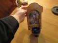 Голям православен иконостас с кандило Богородица и младенеца - 30 х 16 см, снимка 3