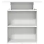 vidaXL Рецепционно бюро, бяло, 100x40x104 см, инженерно дърво, снимка 5