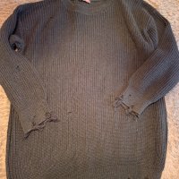 Дамски пуловер накъсан, снимка 1 - Блузи с дълъг ръкав и пуловери - 38874897