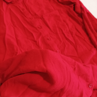 Дамска червена риза С-М размер , снимка 5 - Ризи - 44779117