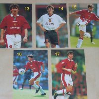 Оригинални картички на Райън Гигс, Петер Шмайхел, Рой Кийн, Пол Скоулс от Манчестър Юнайтед 1996/97, снимка 3 - Фен артикули - 24945018