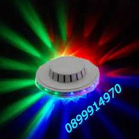 Въртяща се сценична DJ диско, LED лампа 7 цвята, снимка 1 - Външни лампи - 39870264