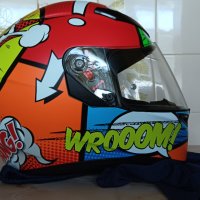 Full face каска AGV K-3 Ballon. Размер L, снимка 3 - Аксесоари и консумативи - 41869635