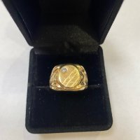 Мъжки Златен пръстен , снимка 1 - Пръстени - 40338281