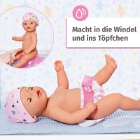 Интерактивна кукла Zapf Creation Baby Born 831960 36см с аксесоари пие вода  отива на гърне плаче сп, снимка 12 - Кукли - 41385200