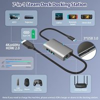 Нова Докинг станция за Steam Deck Nintendo Switch с HDMI 2.0, 3 USB-A, снимка 4 - Друга електроника - 41891266