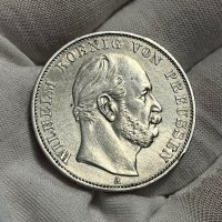 1 талер 1871 г, Прусия - сребърна монета, снимка 2 - Нумизматика и бонистика - 40994705