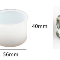 3D кашпи кашпа цилиндър кръг саксия свещник силиконов молд форма калъп смола сапун гипс шоколад свещ, снимка 2 - Форми - 35869164
