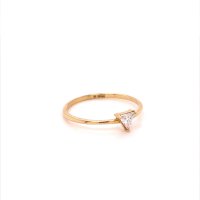 Златен дамски пръстен 1,0гр. размер:56 14кр. проба:585 модел:20036-2, снимка 3 - Пръстени - 42528460