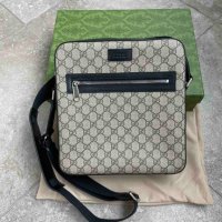 Gucci Оригиналнa чанта за Рамо Гучи Чантичка Supreme Canvas Кожа, снимка 1 - Чанти - 41104574
