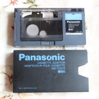 Panasonic VW-TCA7E Cassette Adaptor S-VHS-C, VHS-C, снимка 1 - Камери - 36078135