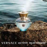 Versace Dylan Turquoise Pour Femme Eau de Toilette 100ml дамски, снимка 1 - Дамски парфюми - 40337232
