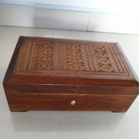 Дървена кутия 19 х 11.5 h 7 cm. , снимка 1 - Други стоки за дома - 41775436