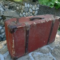 Стар куфар с обков/ ретро, снимка 5 - Антикварни и старинни предмети - 33824356