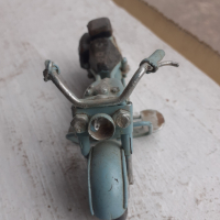 Мотор стара ламаринена играчка модел макет син за колекция, снимка 4 - Антикварни и старинни предмети - 36141632