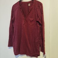 Вишнева мъжка риза тънка от 100% органичен памук, снимка 2 - Ризи - 40902010