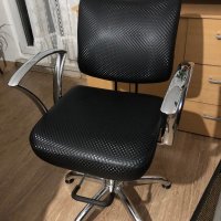 Висок клас фризьорски стол с висока крачна хидравлика, снимка 2 - Столове - 44354704