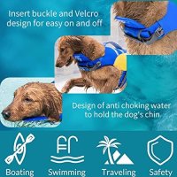 Нова Спасителна Защитна жилетка за кучета със светлоотразителни ленти, снимка 5 - За кучета - 41719964