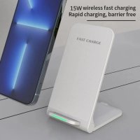 Безжично зарядно -Wireless fast charger, снимка 3 - Безжични зарядни - 41367701