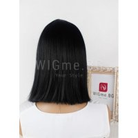 НОВА къса права черна перука с бретон Клара- Отлично качество!, снимка 7 - Аксесоари за коса - 26140960