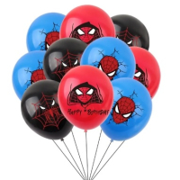 Спайдърмен spidernan паяк паяжина латекс балон парти рожден ден, снимка 2 - Други - 39534957