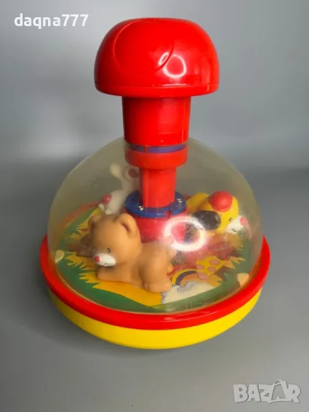 Винтидж въртележка играчка Весел подарък зайче, мече и животно дизайн 1991 Redbox играчка , снимка 1