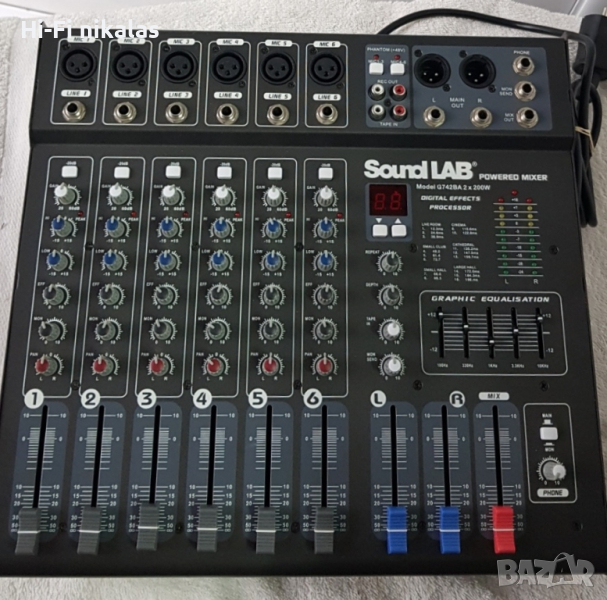  активен мишпулт стъпало усилвател SOUND LAB G742BA, снимка 1