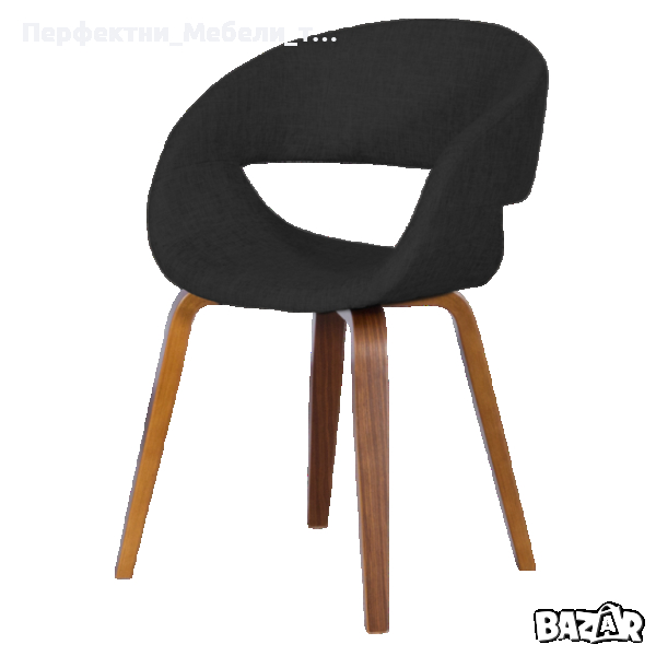 Дизайнерско кресло-трапезен стол с тапицерия-лилав,син,зелен,кафяв,сив,черен цвят дамаска, снимка 1