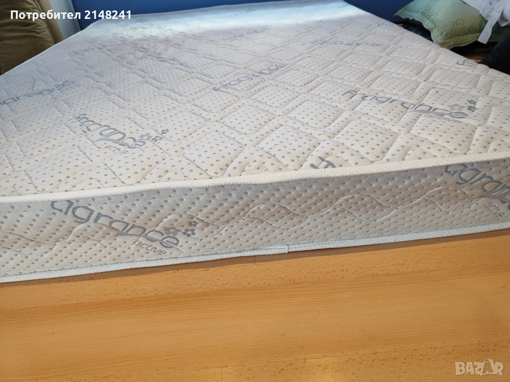 Подарявам матрак  на ТЕД с мемори пяна и покет пружини.Лавандула  мемори144/190 ,много запазен. , снимка 1