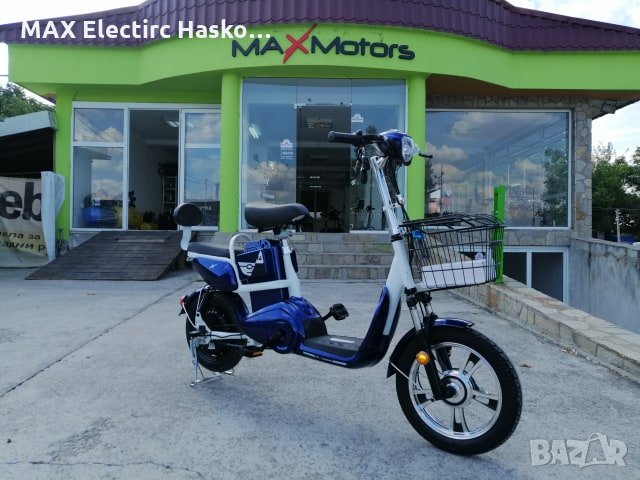 Електрически Скутер-Велосипед EBZ16 600W - BLUE (с преносима батерия), снимка 1