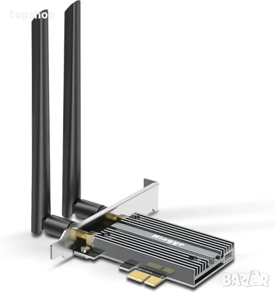 XingYe Wireless WiFi 6 PCIe 1800Mbps 2.4G / 5GHz Dual Band 802.11 ax/ac/a/b/g/n PCI-E WiFi адаптер, снимка 1