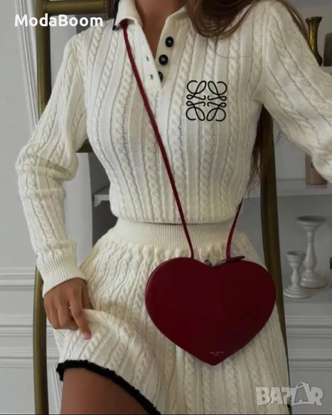 Плетени дамски зимни комплекти| различни цветове , снимка 1