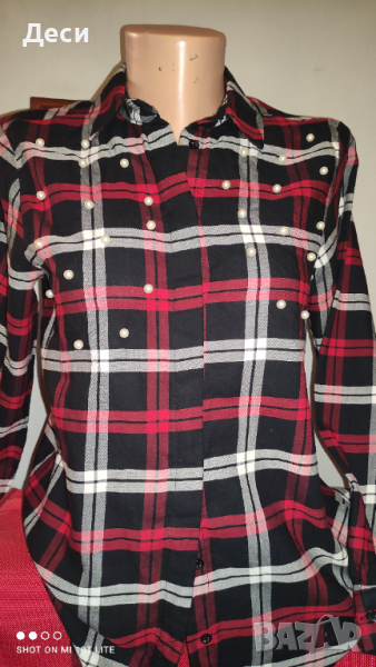 карирана ризка на Zara, снимка 1