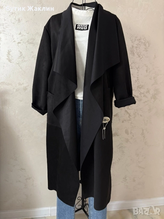 Дамско палто без закопчаване , снимка 1