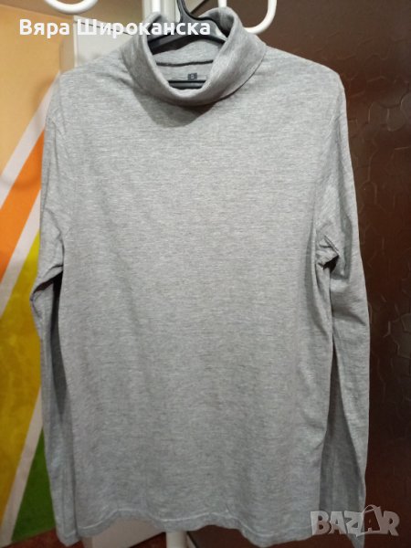 Сиво поло трико. Размер S, M., снимка 1