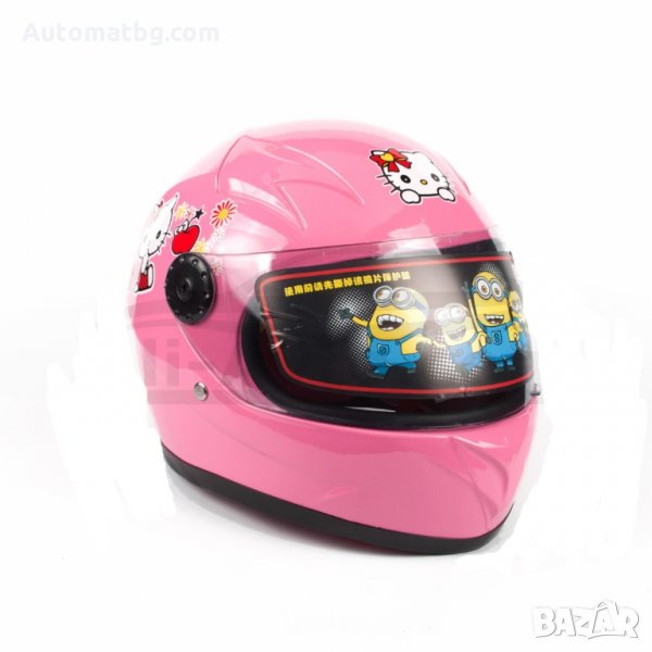 Детска каска Automat, Каска за мотор, АТВ, Мотопед, Розово, снимка 1