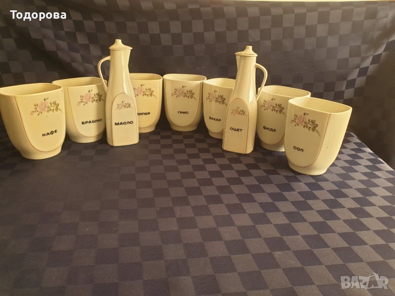 Порцеланови буркани за подправки-Китка-Нови пазар, снимка 1