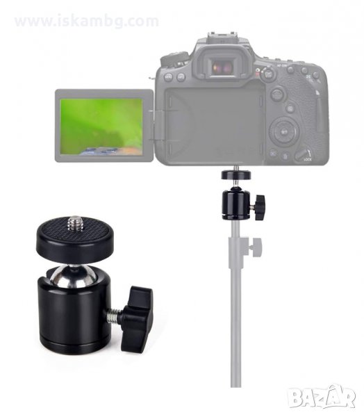 АДАПТЕР 1/4 ЗА ЗАКРЕПВАНЕ НА ВИДЕОКАМЕРИ КЪМ СТОЙКИ ЗА ЕКШЪН КАМЕРИ - КОД 3200, снимка 1